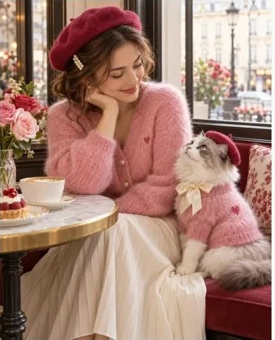 Heart Mohair Cardigan