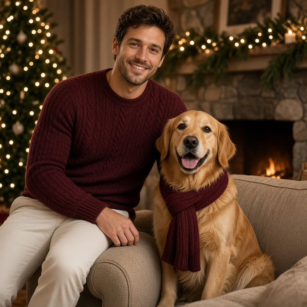 Burgundy Cable Fireside