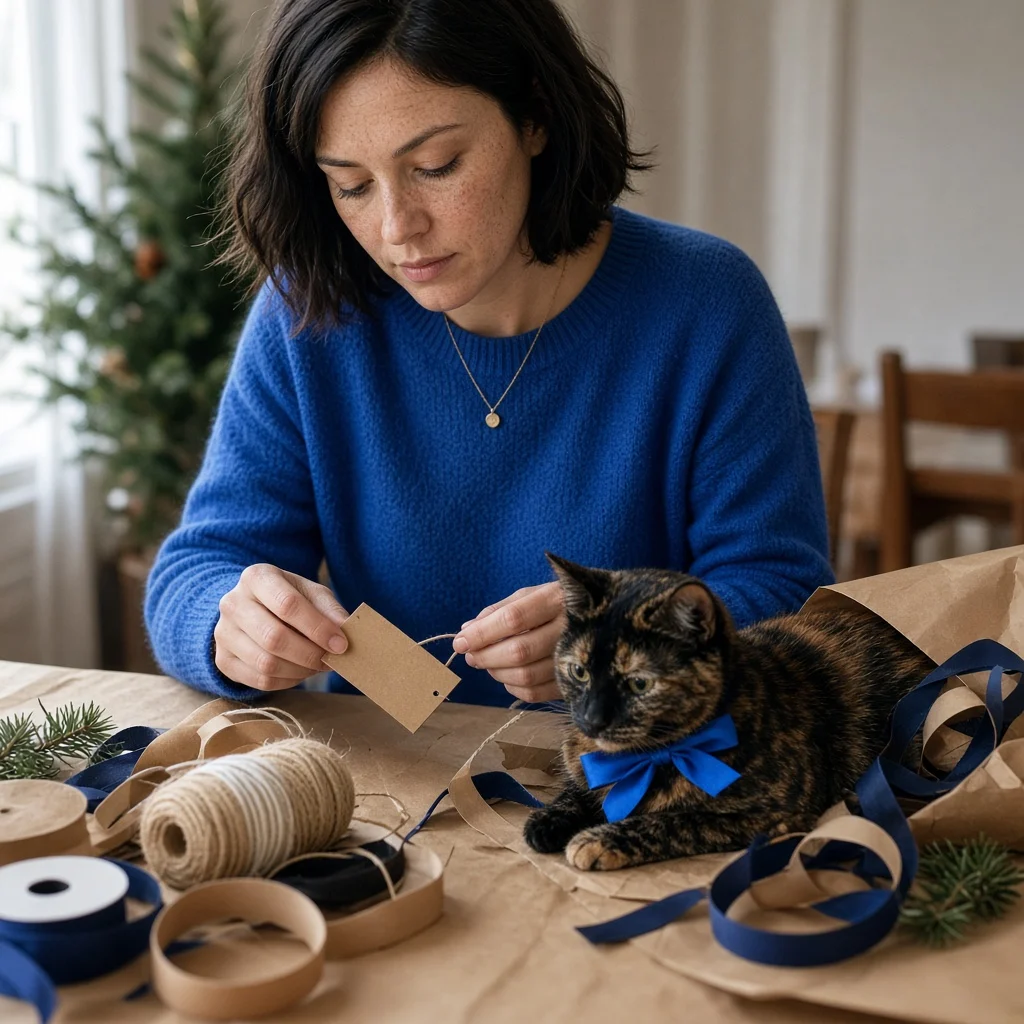 Cobalt Gift Wrap