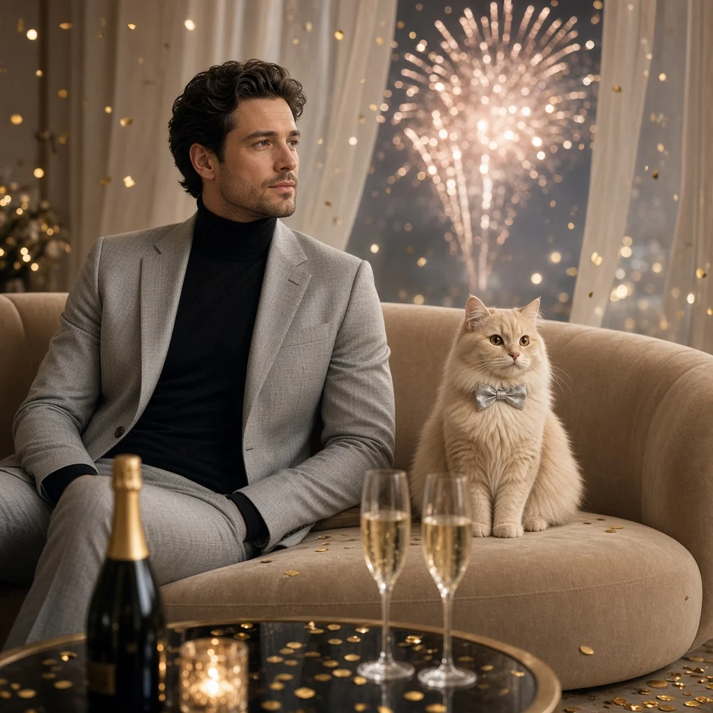Silver Confetti Lounge