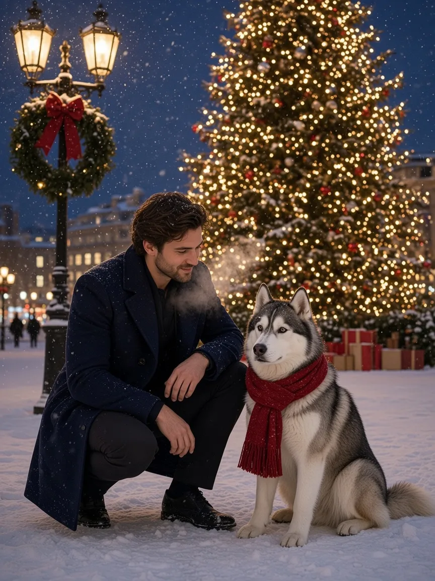 Plaza Night Husky