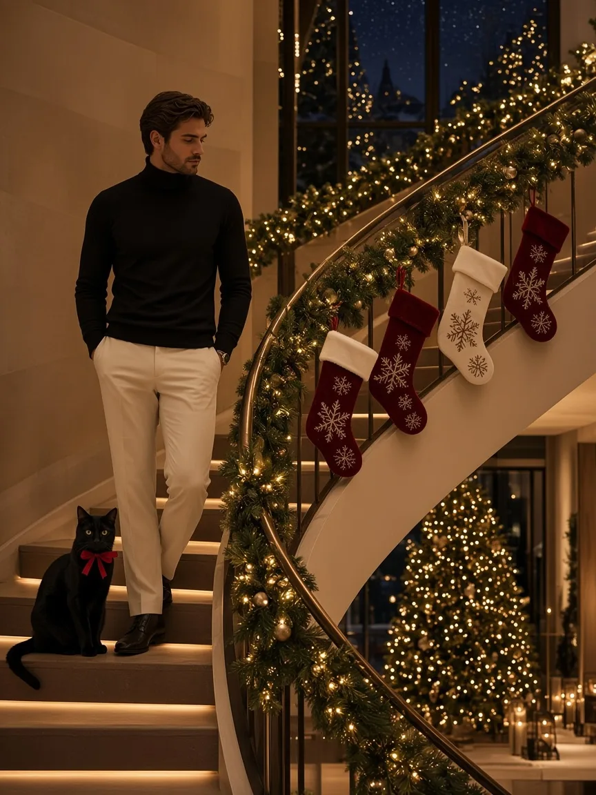 Stair Stockings Blackcat