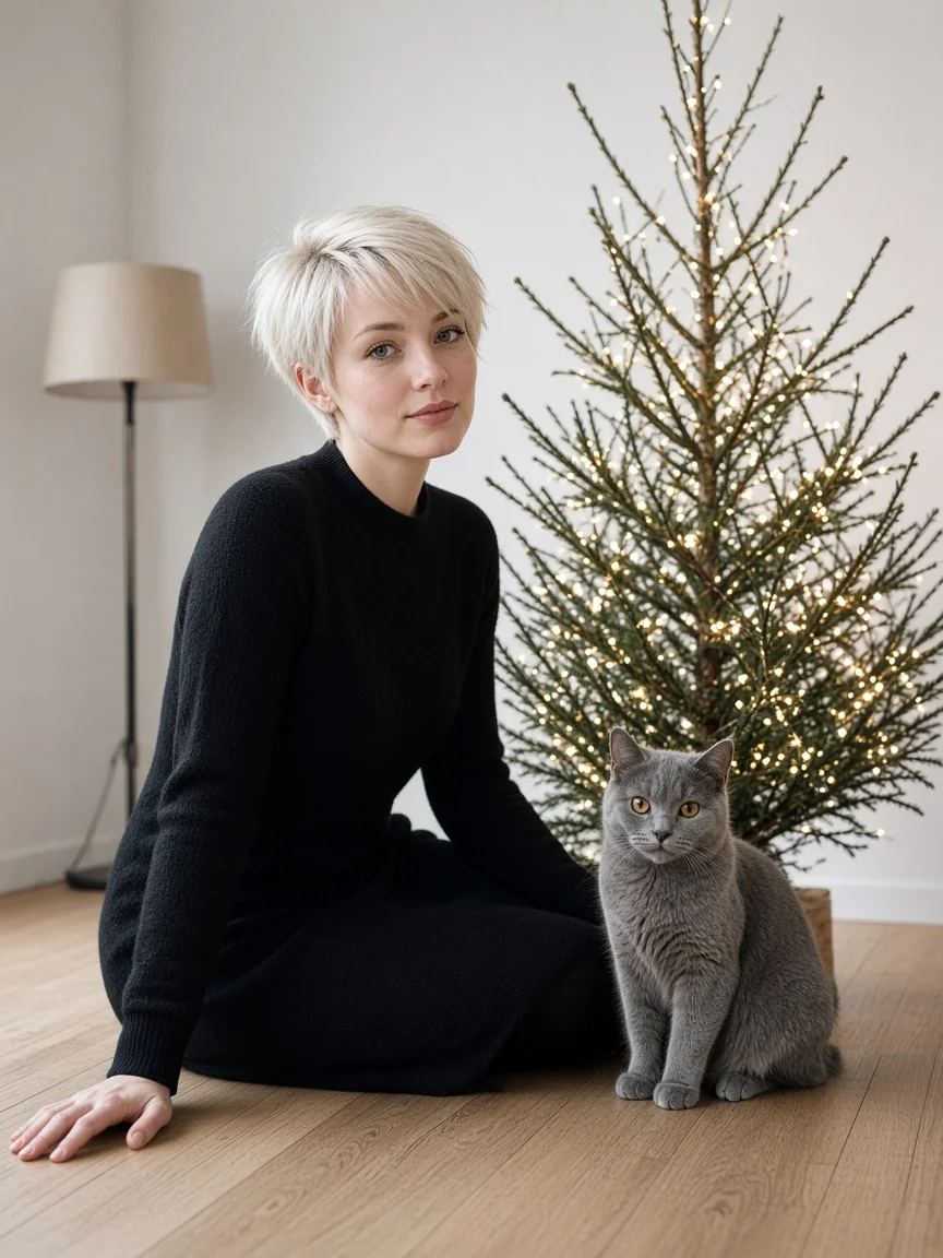 Minimal Tree Blue Cat