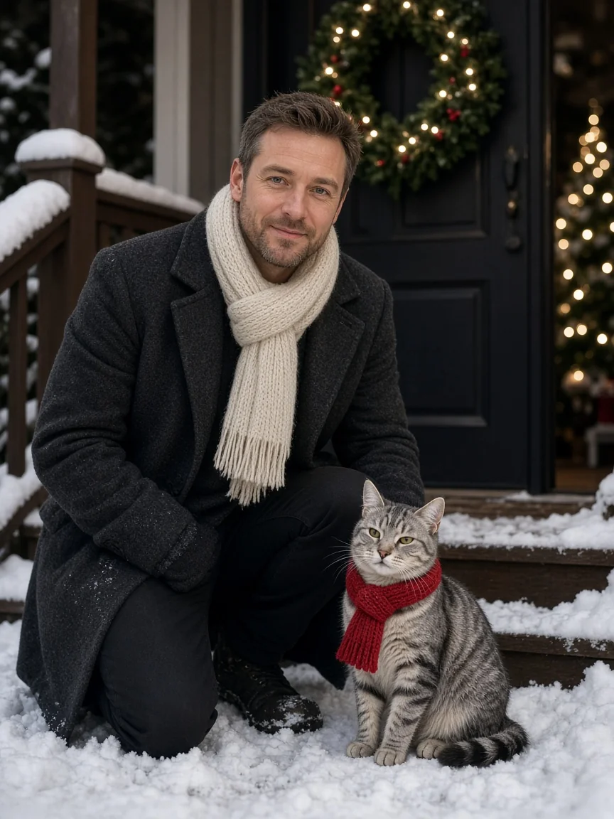 Snow Porch Twin Scarves